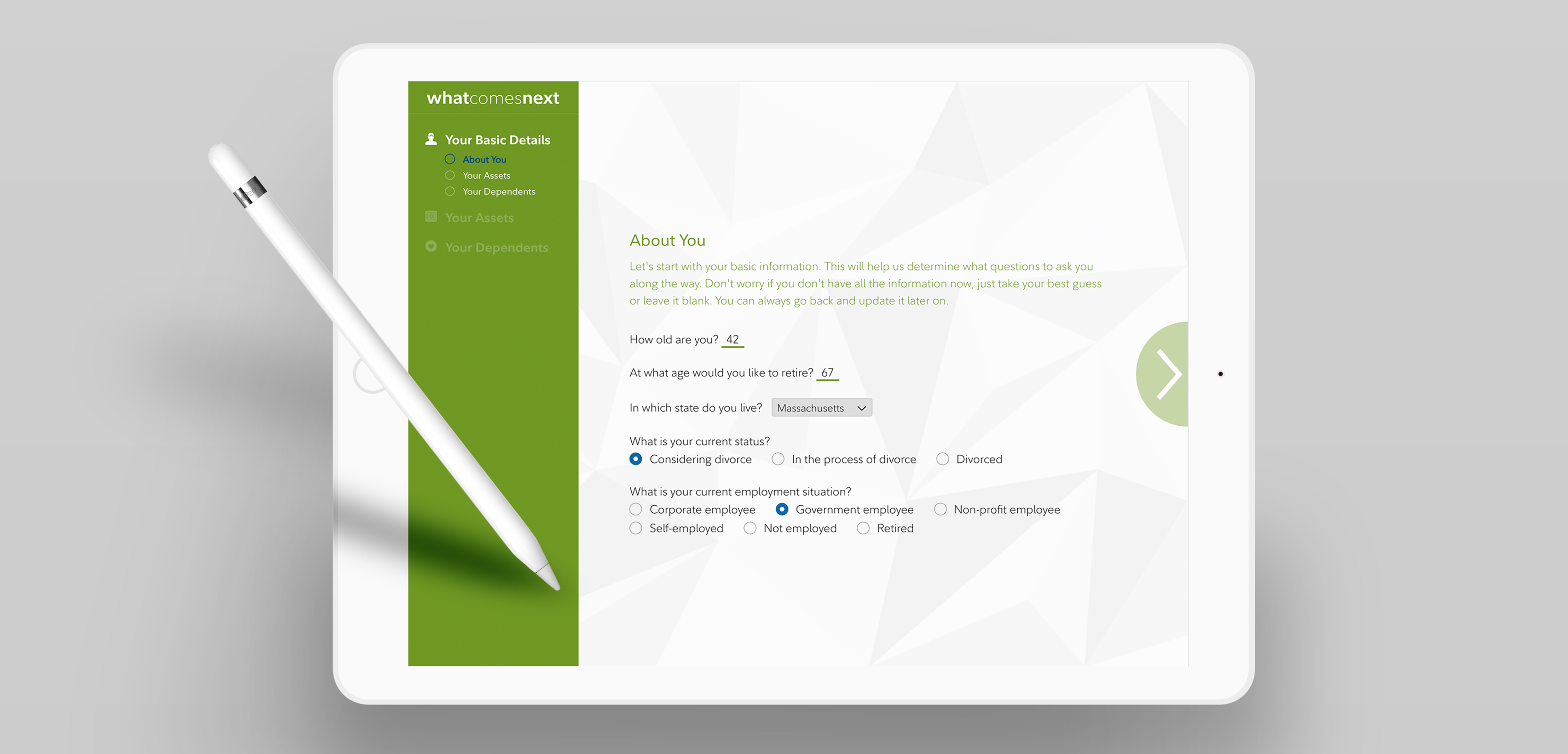 Financial planning tool