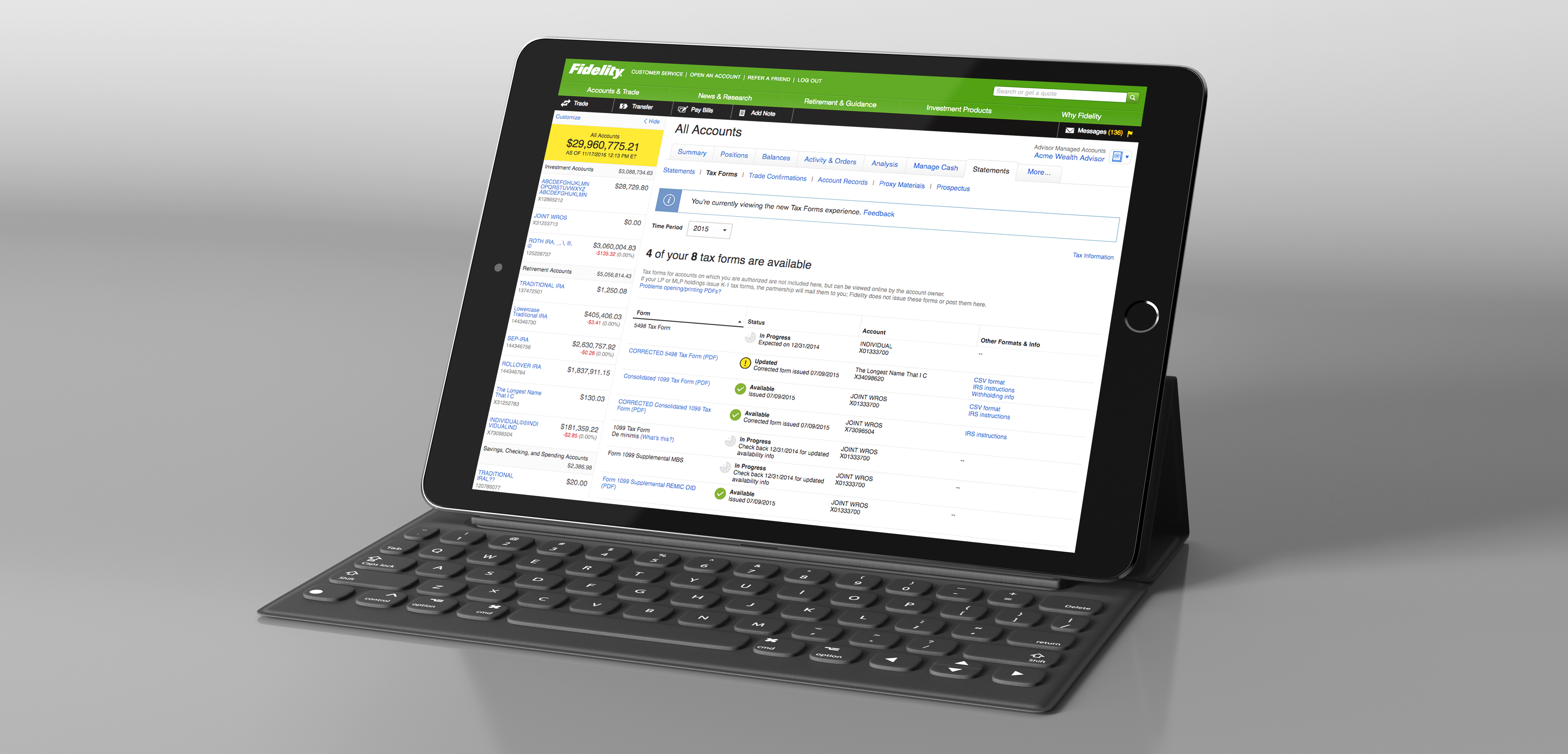 Fidelity.com tax forms